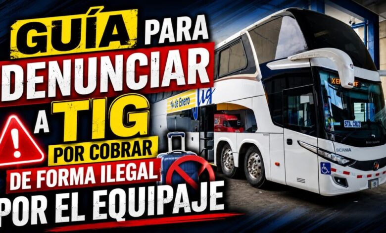 TIG Guía para denunciar a Tig Guuanacaste en la ARESP por cobros extra de forma ilegal por equipaje de pasajeros.